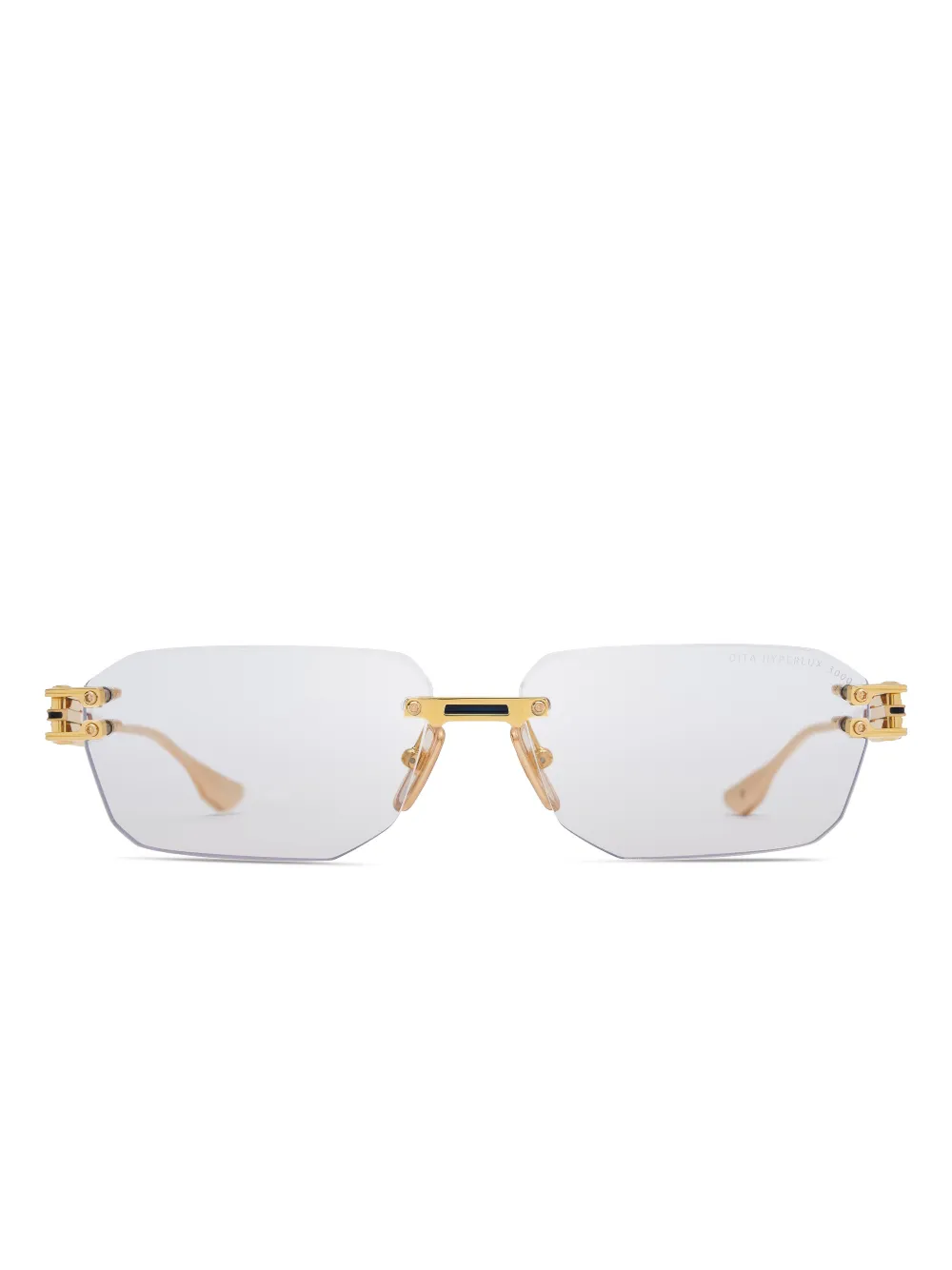 Dita Eyewear geometric-frame sunglasses - Gold