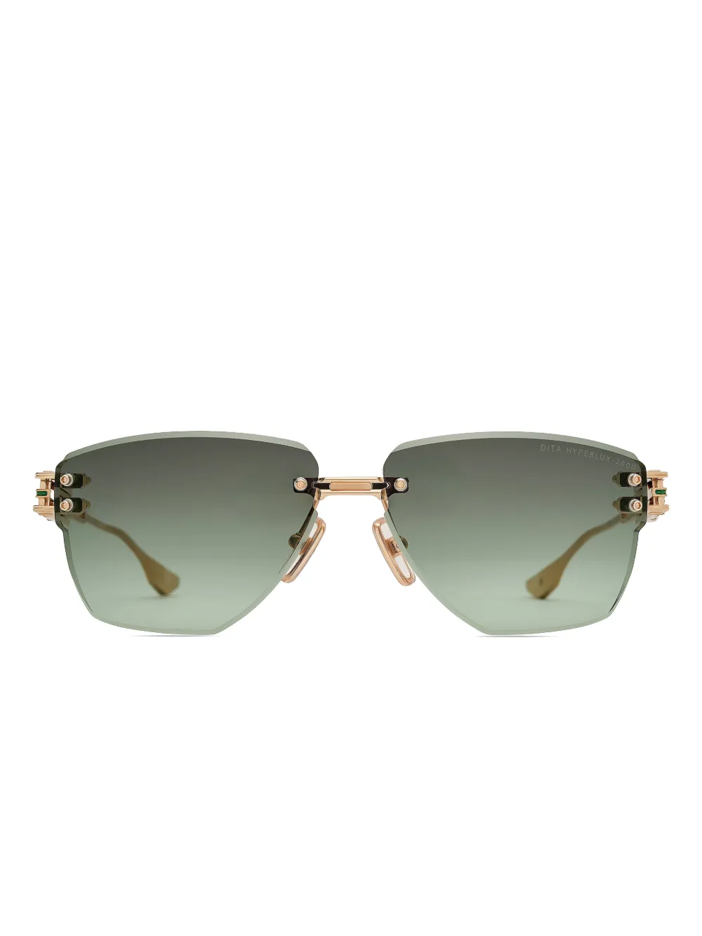 Dita Eyewear rimless geometric-frame sunglasses - Gold