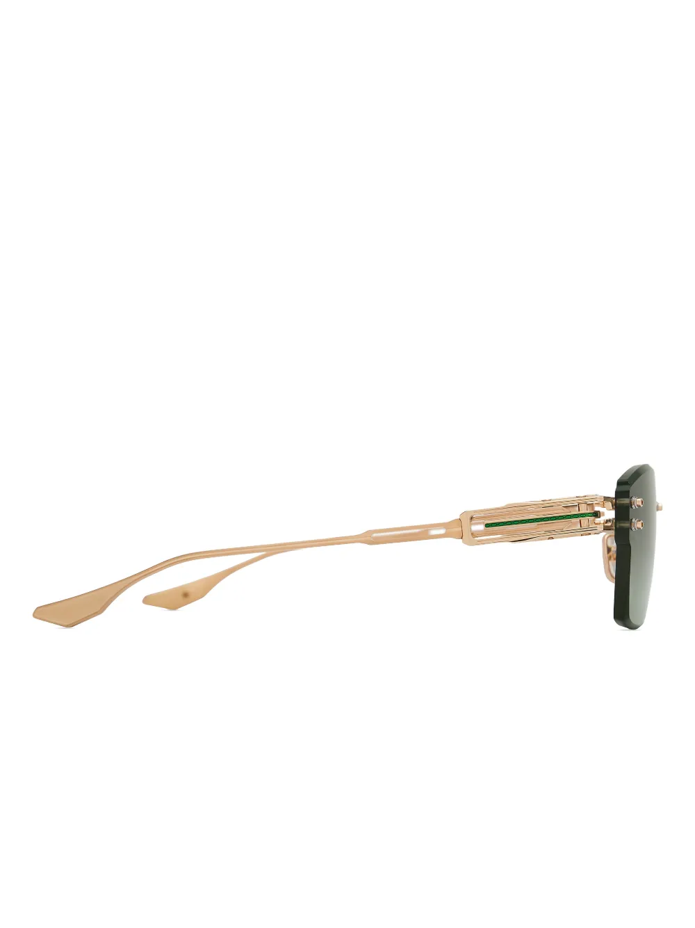 Dita Eyewear Zonnebril met randloos geometrisch montuur Goud