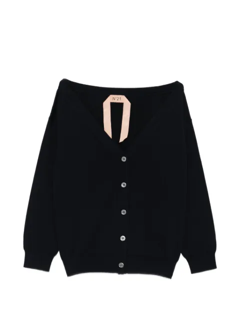 Nº21 off-shoulder cardigan