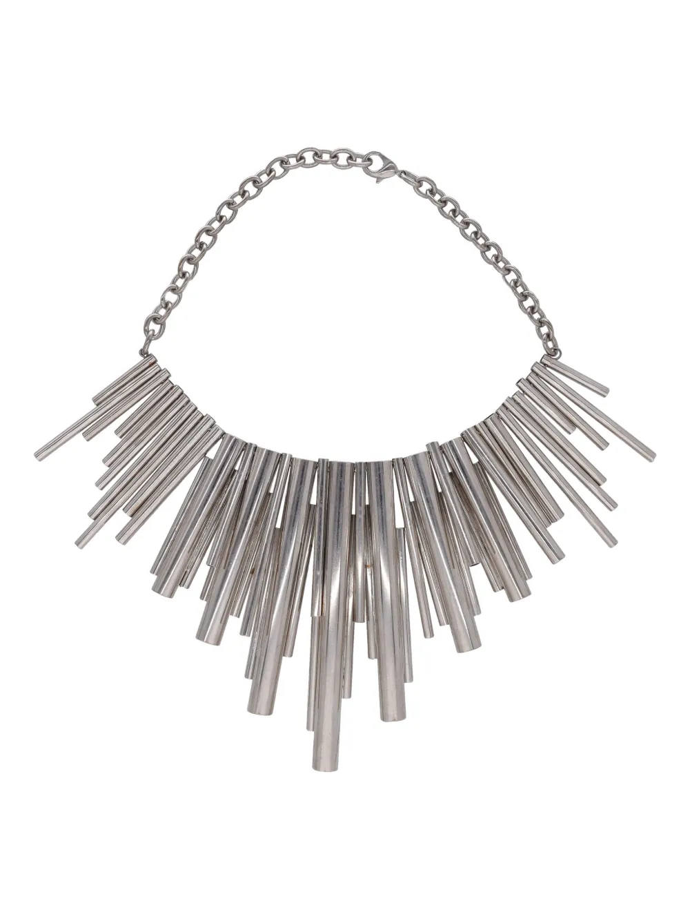 Vintage tubes necklace - Argento