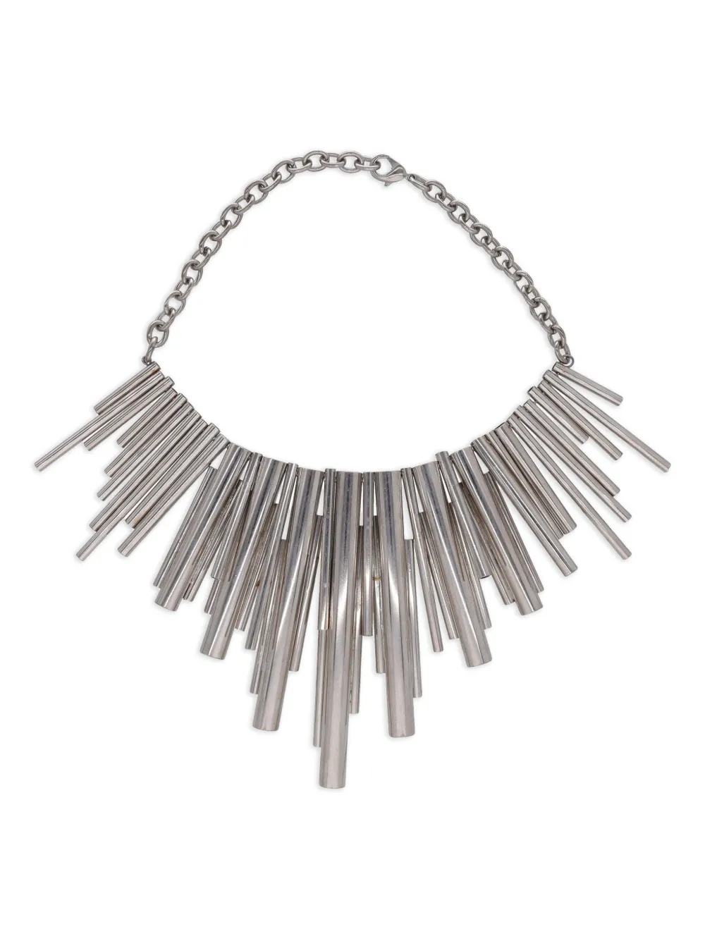 Vintage tubes necklace - Argento