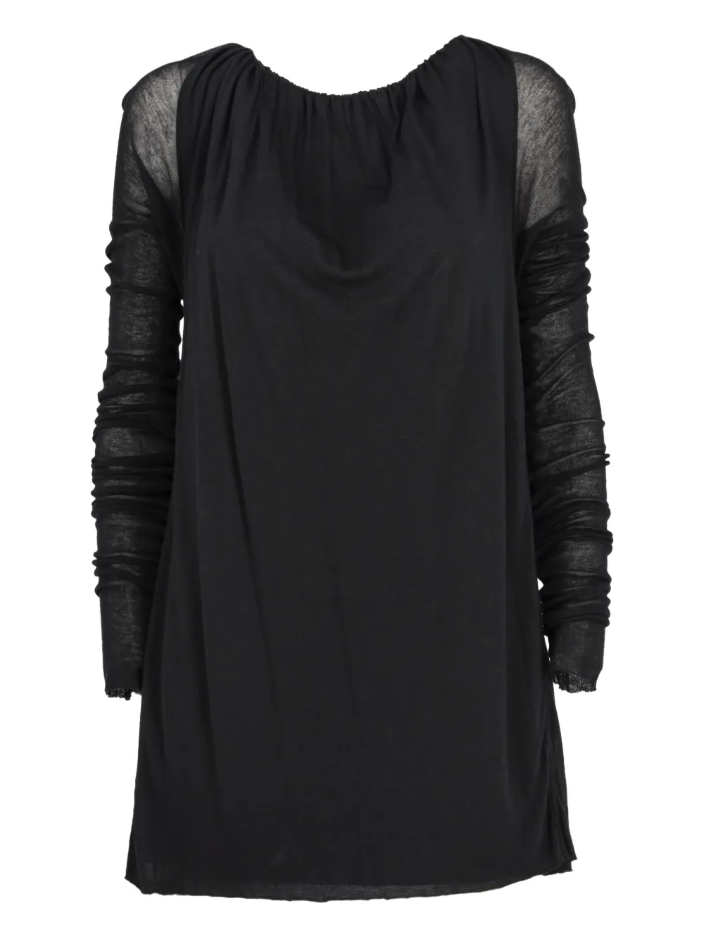 Rick Owens Vintage long-sleeve mini dress - Nero