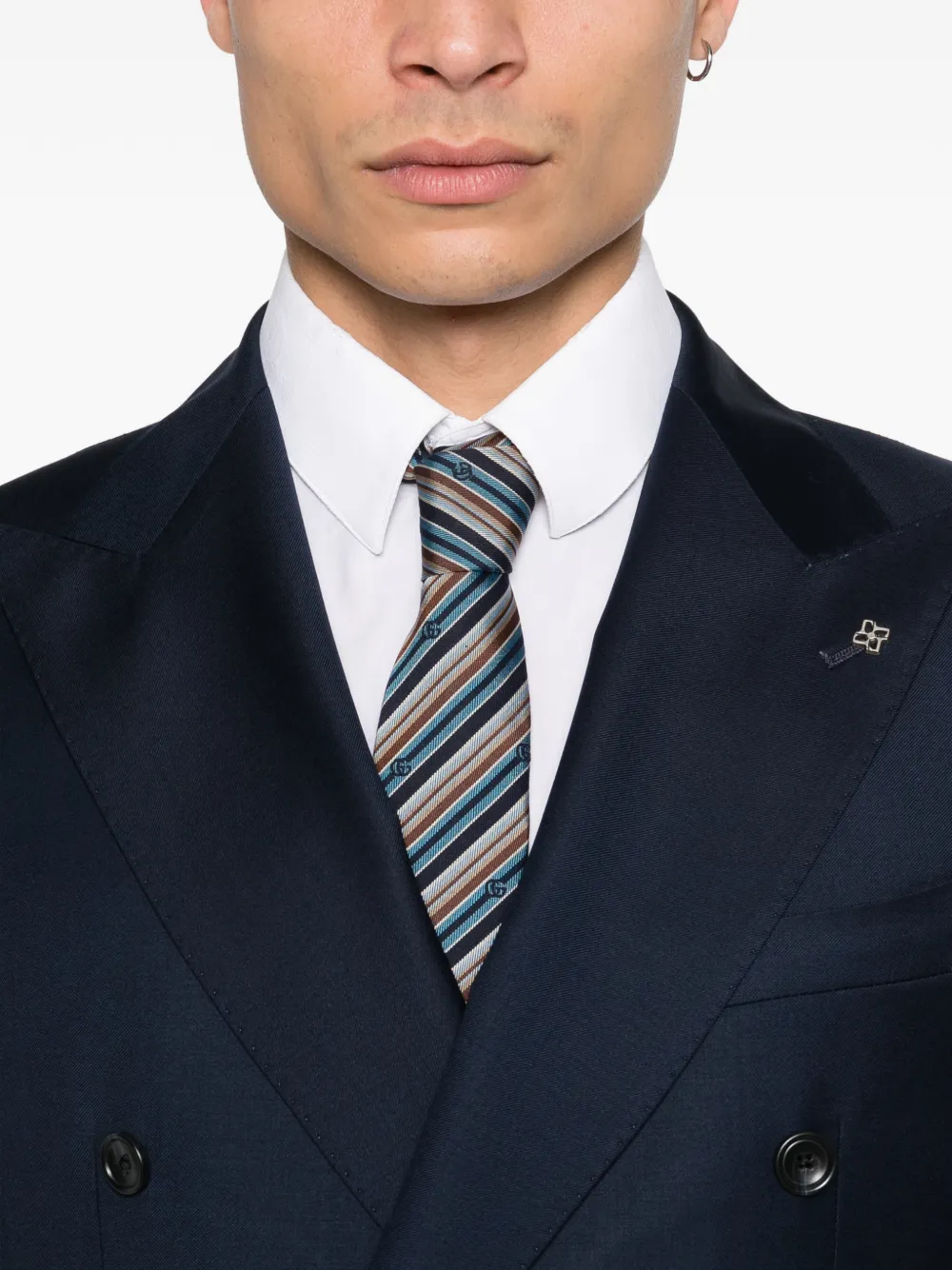 Tagliatore Pak met dubbele rij knopen Blauw