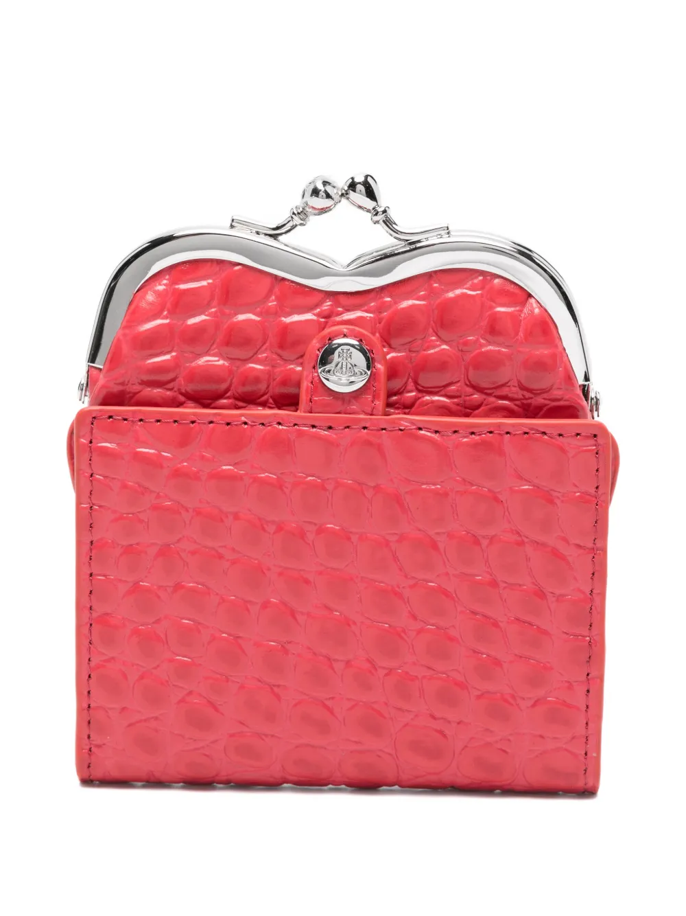 Vivienne Westwood heart-frame coin purse - Roze