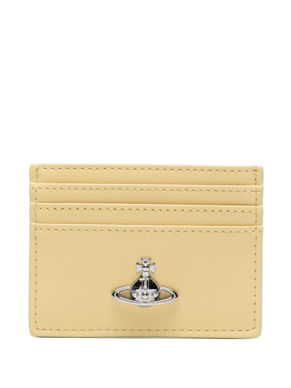 Vivienne Westwood orb-detail card holder - Giallo