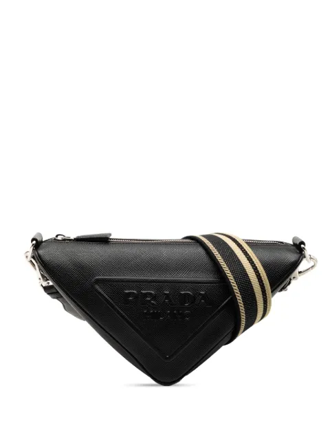Prada Pre-Owned 2013-2025 Saffiano Triangle Logo crossbody bag