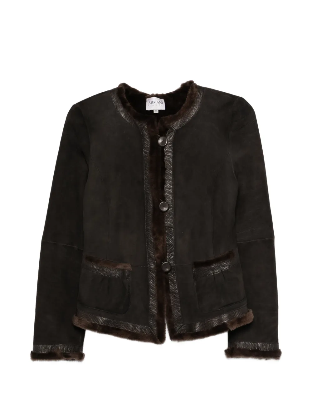 Giorgio Armani Pre-Owned Giacca con tasche anni 2000 - Marrone