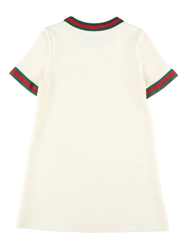 Gucci Kids chest-pocket short-sleeve Dress | Neutrals