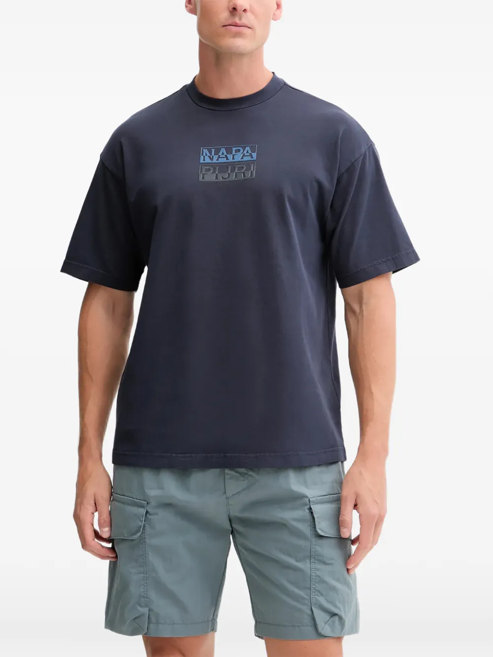  Napapijri Cargo Drawstring Shorts - Blue 