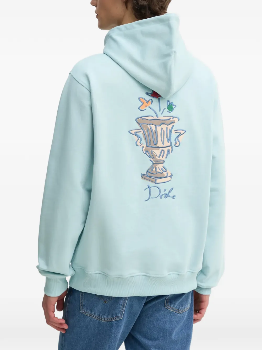 Drôle De Monsieur Vase grafische prints hoodie Blauw