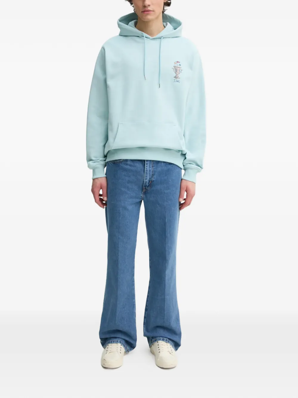 Drôle De Monsieur Vase grafische prints hoodie Blauw