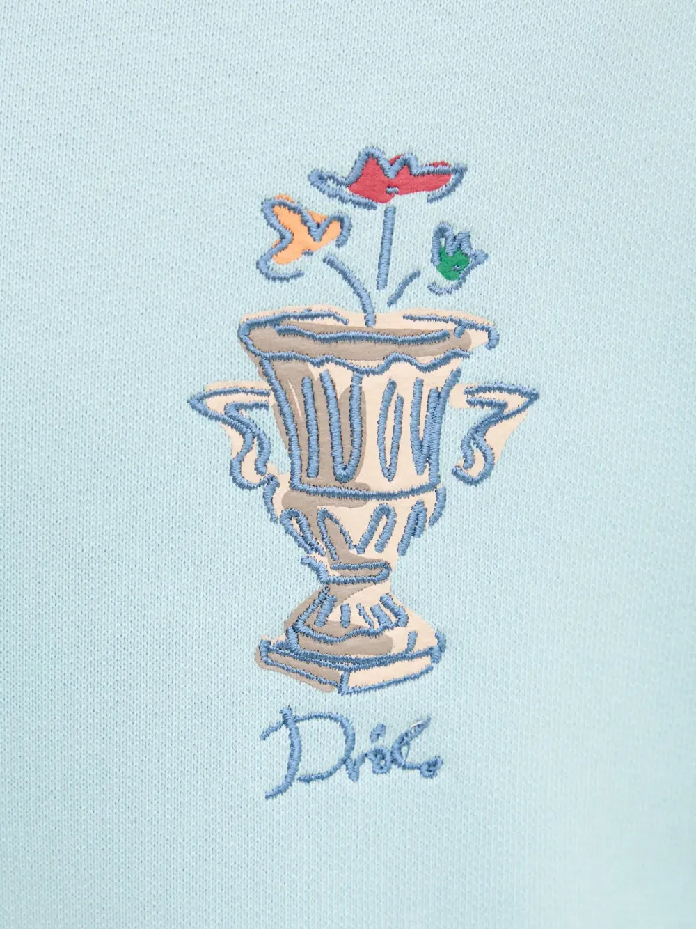 Drôle De Monsieur Vase grafische prints hoodie Blauw
