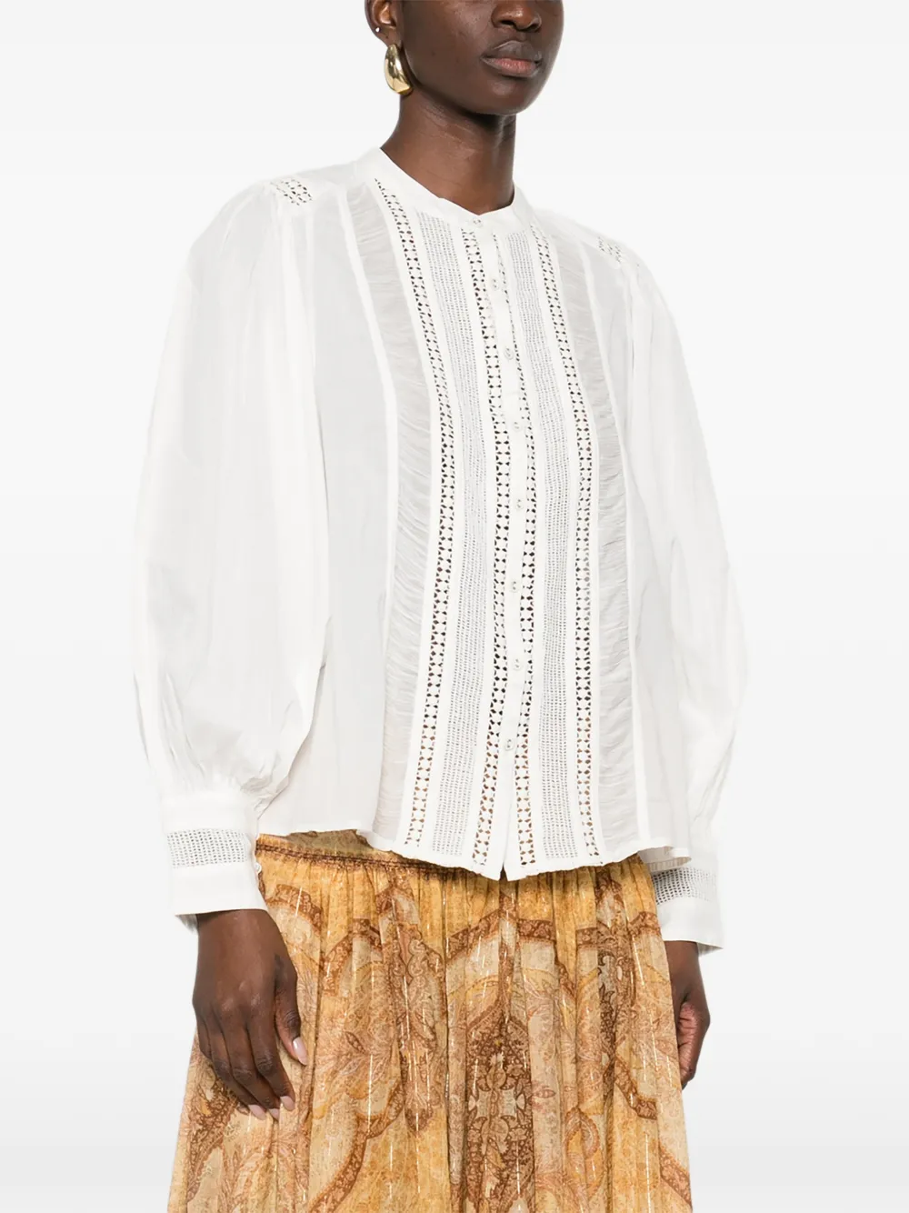  Farm Rio Crochet Blouse - White 