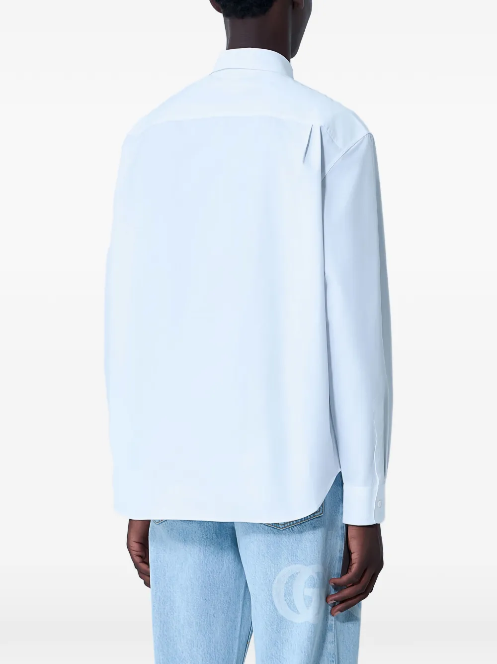 Gucci Katoenen overhemd met lange mouwen Wit