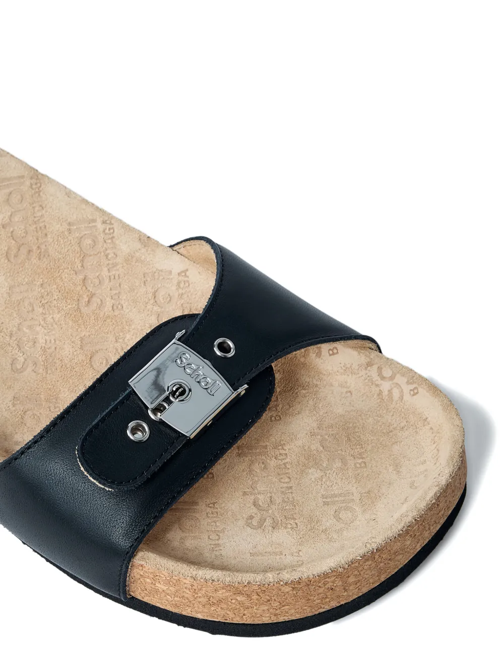 Balenciaga x Scholl flat sandals Zwart