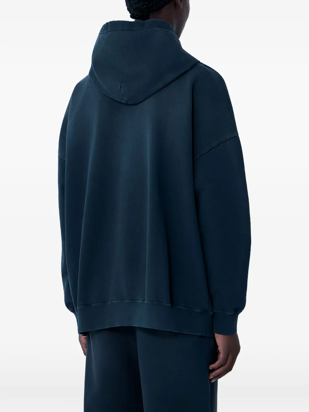  Champion Hooded Textured Sweatshirt - Blue 