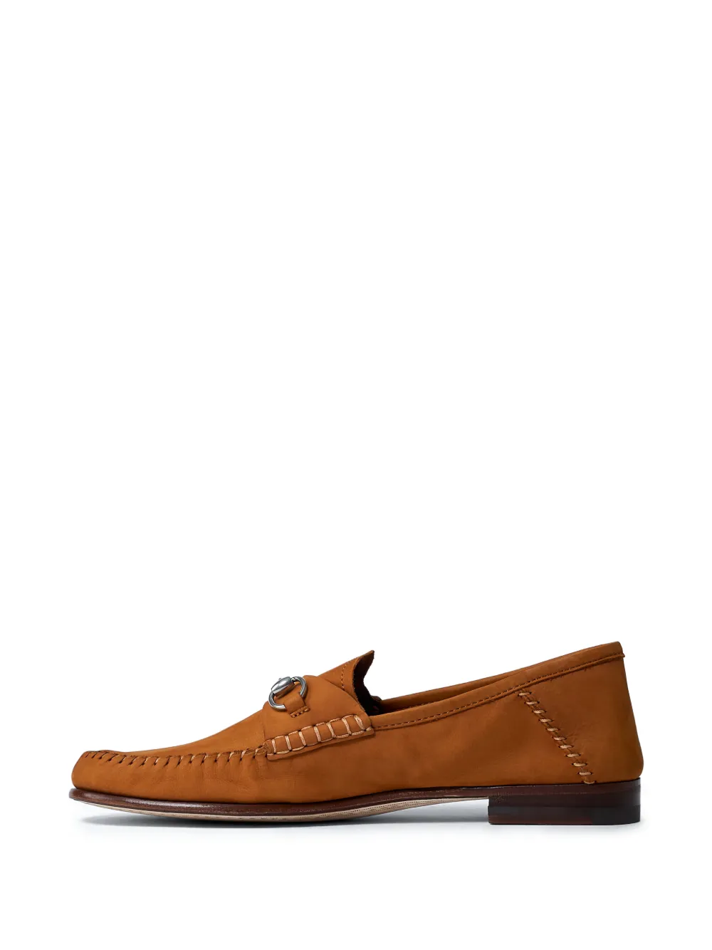 Gucci Horsebit almond-toe loafers - Bruin