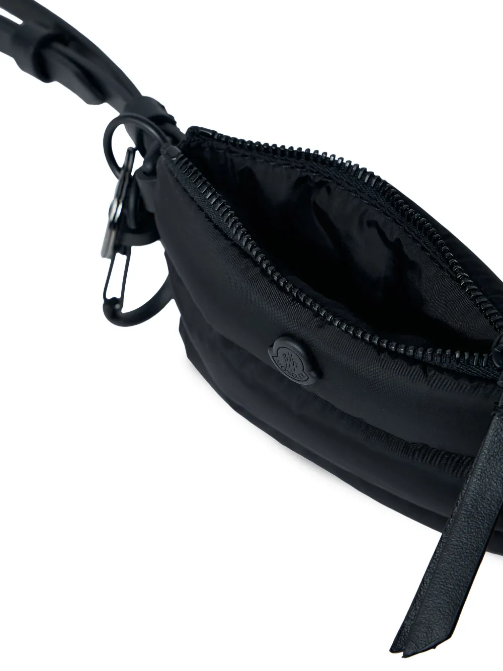  Moncler Quilted Adjustable-strap Cardholder - Black 
