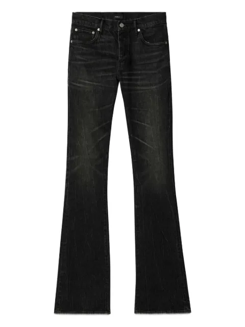 Purple Brand flocked velvet flare jeans