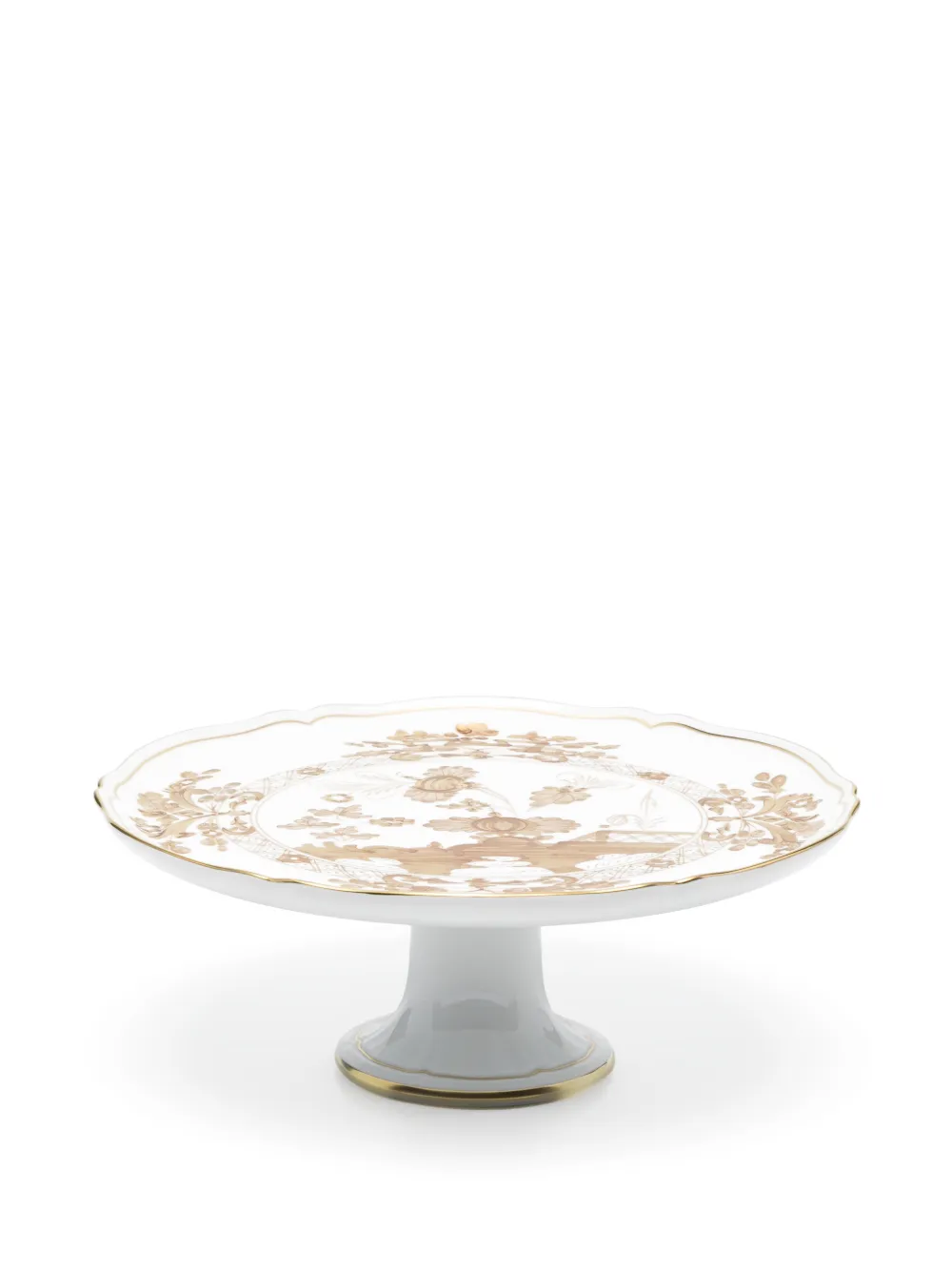 GINORI 1735 floral-print cake stand - Bianco