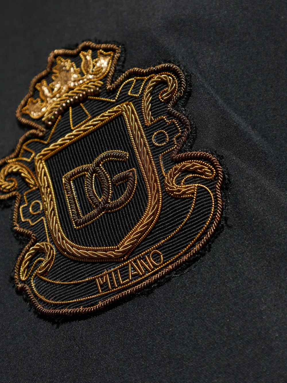 Dolce & Gabbana Overhemd met geborduurd logo Zwart