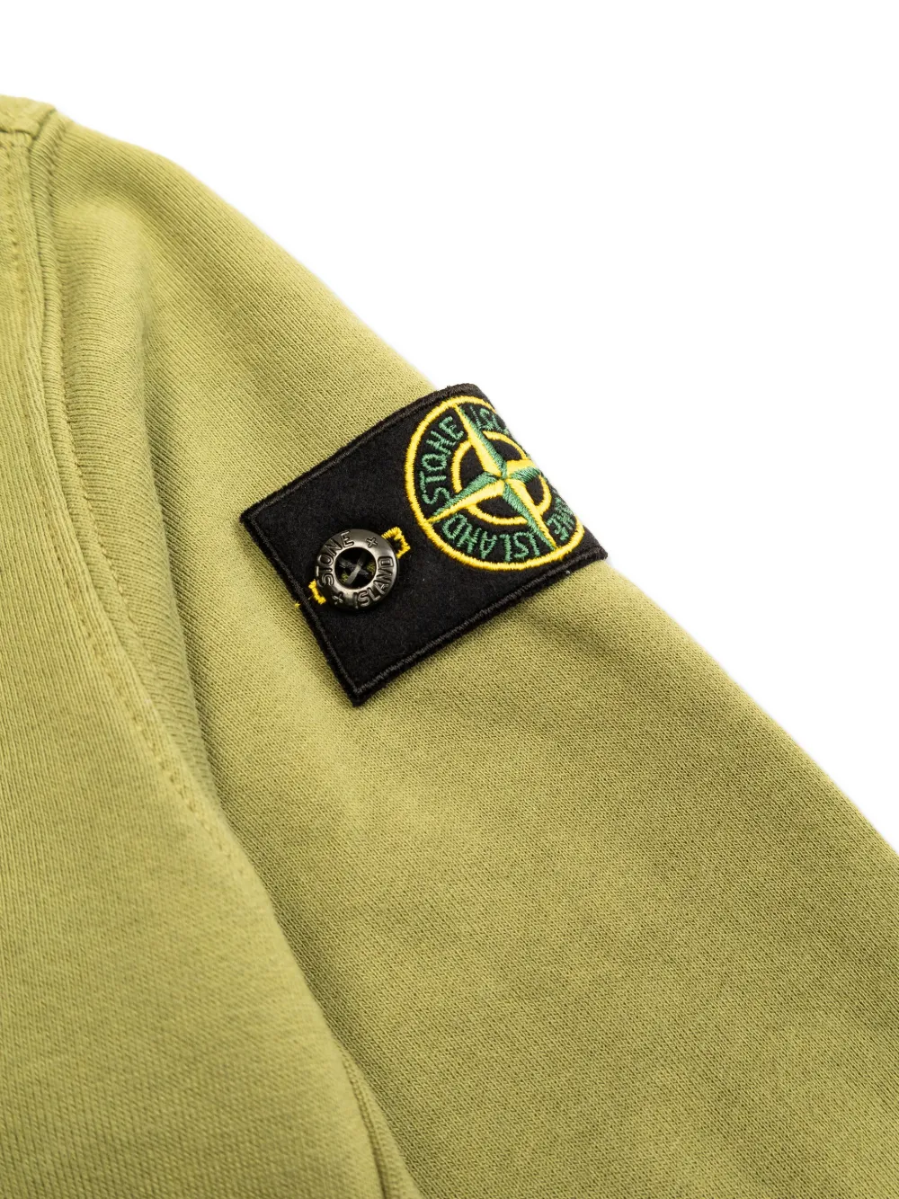 Stone Island Junior Hoodie met rits Groen