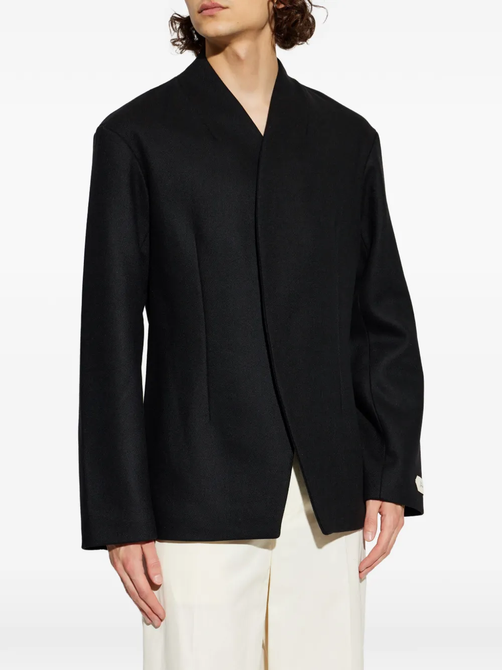  Jacquemus Shawl Collar Jacket - Black 