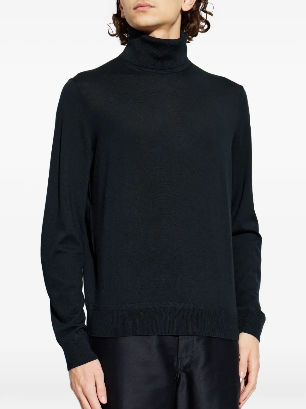  Tom Ford Roll-neck Knitted Sweater - Black 