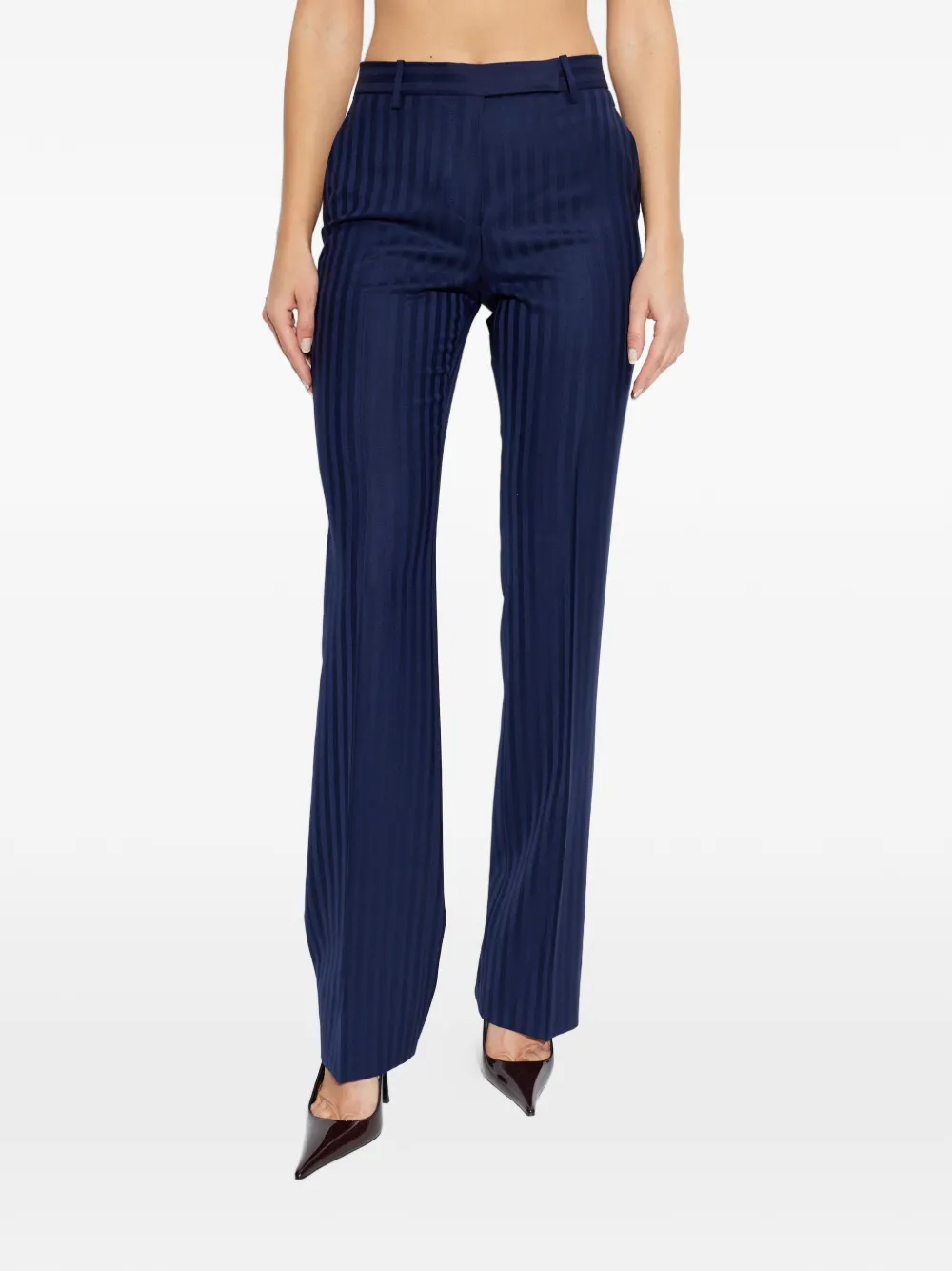 Tom Ford Striped Trousers - Blue 