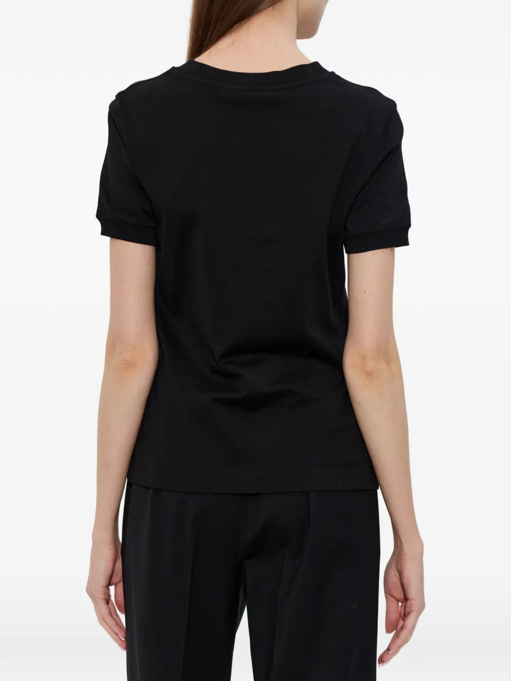 Dolce & Gabbana T-shirt verfraaid met logo Zwart