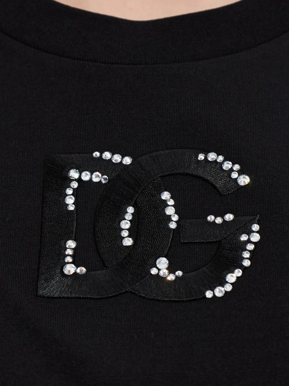 Dolce & Gabbana T-shirt verfraaid met logo Zwart