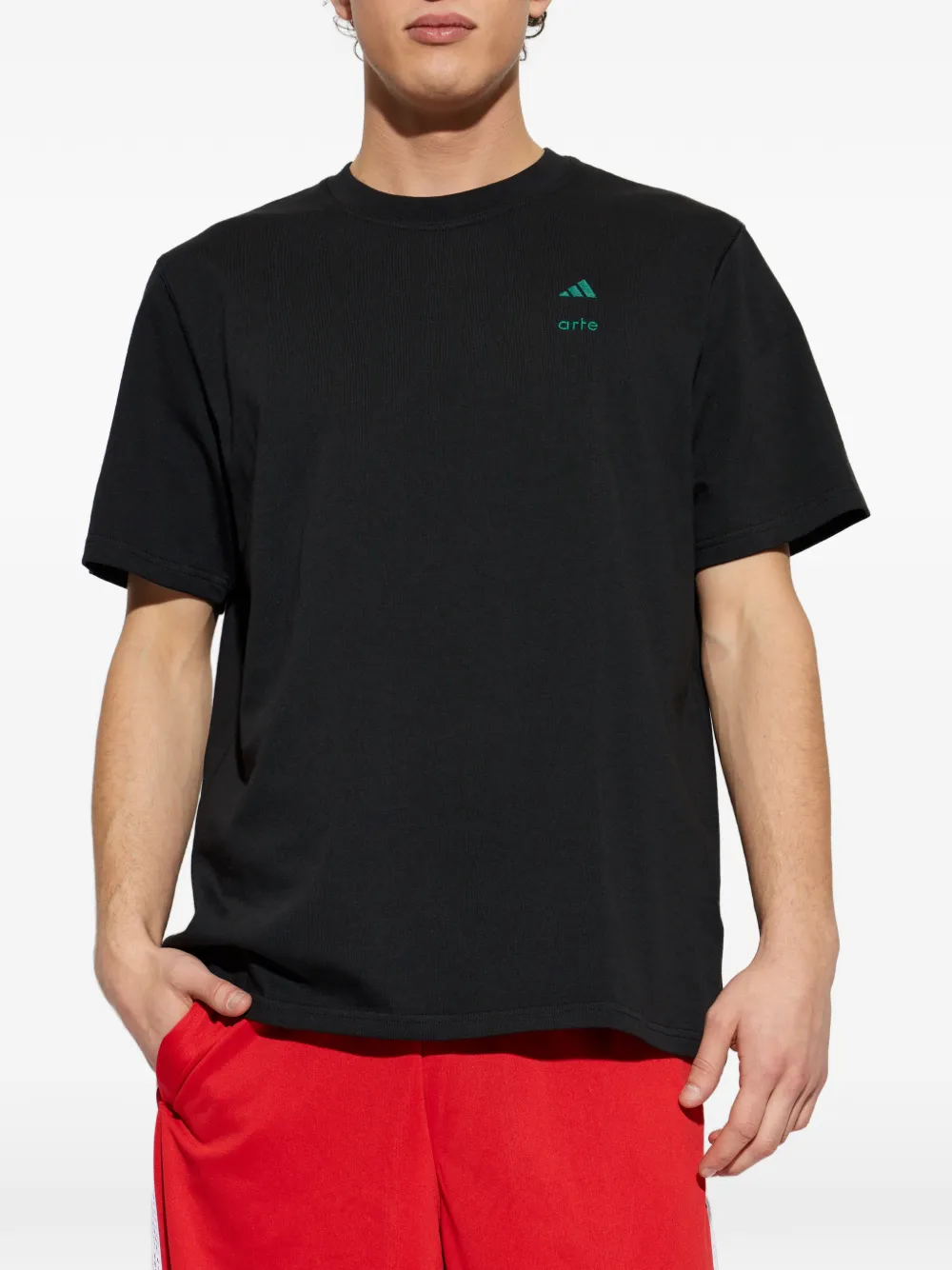 adidas x Arte Antwerp T-shirt met logo en korte mouwen Zwart