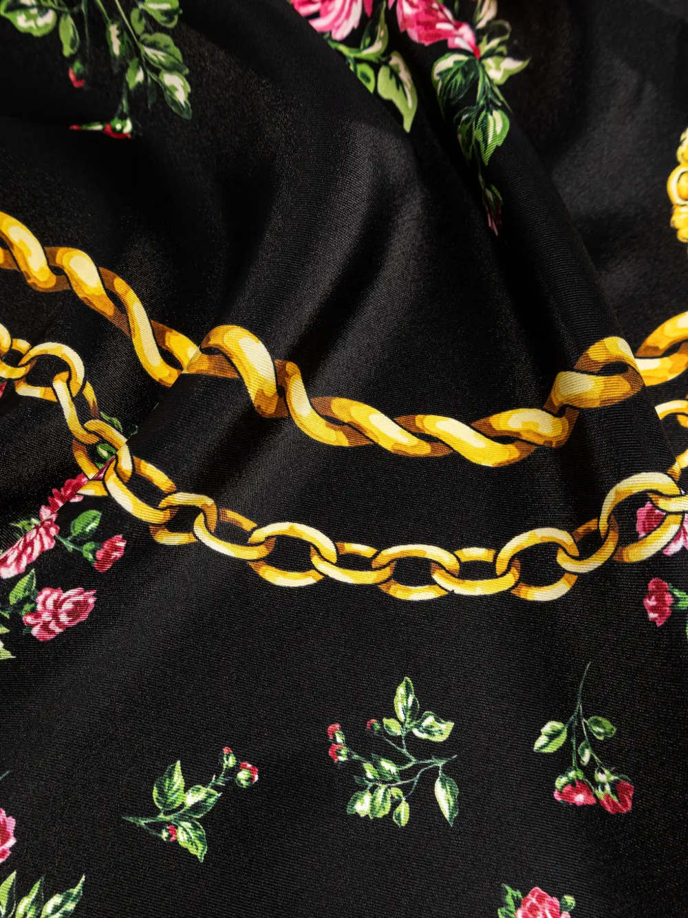 Dolce & Gabbana Sjaal met bloemenprint Zwart