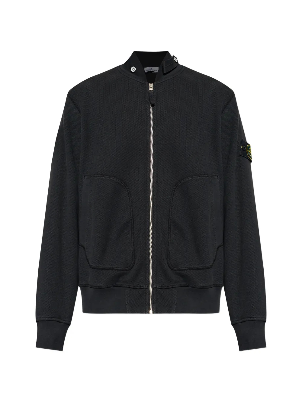 Stone Island logo-patch sweatshirt - Schwarz