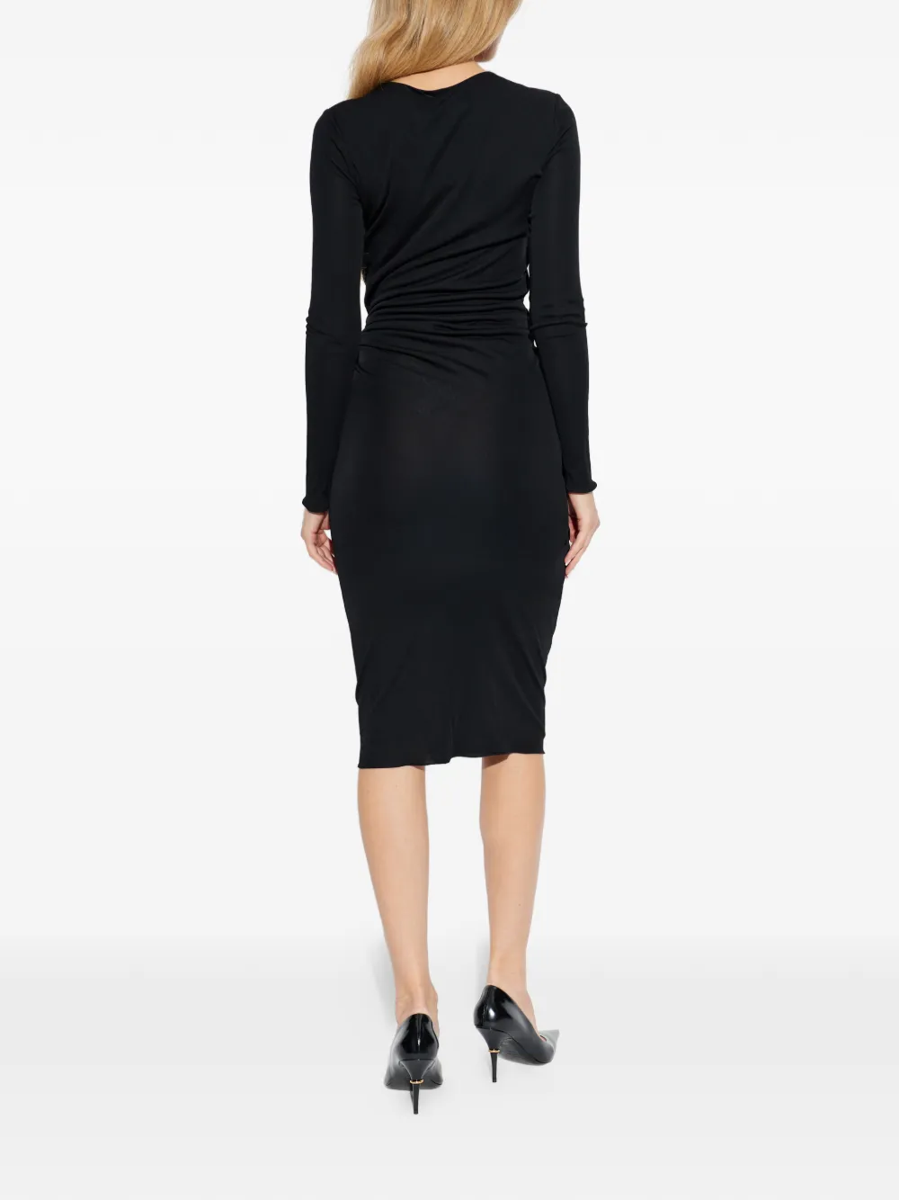 TOM FORD Midi-jurk met ceintuur Zwart