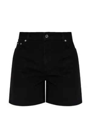 極美品✨L ドルチェアンドガッバーナ ショートパンツ 春夏 ブラック サテン Dolce & Gabbana（ドルチェ＆ガッバーナ）ウィメンズ ショートパンツ