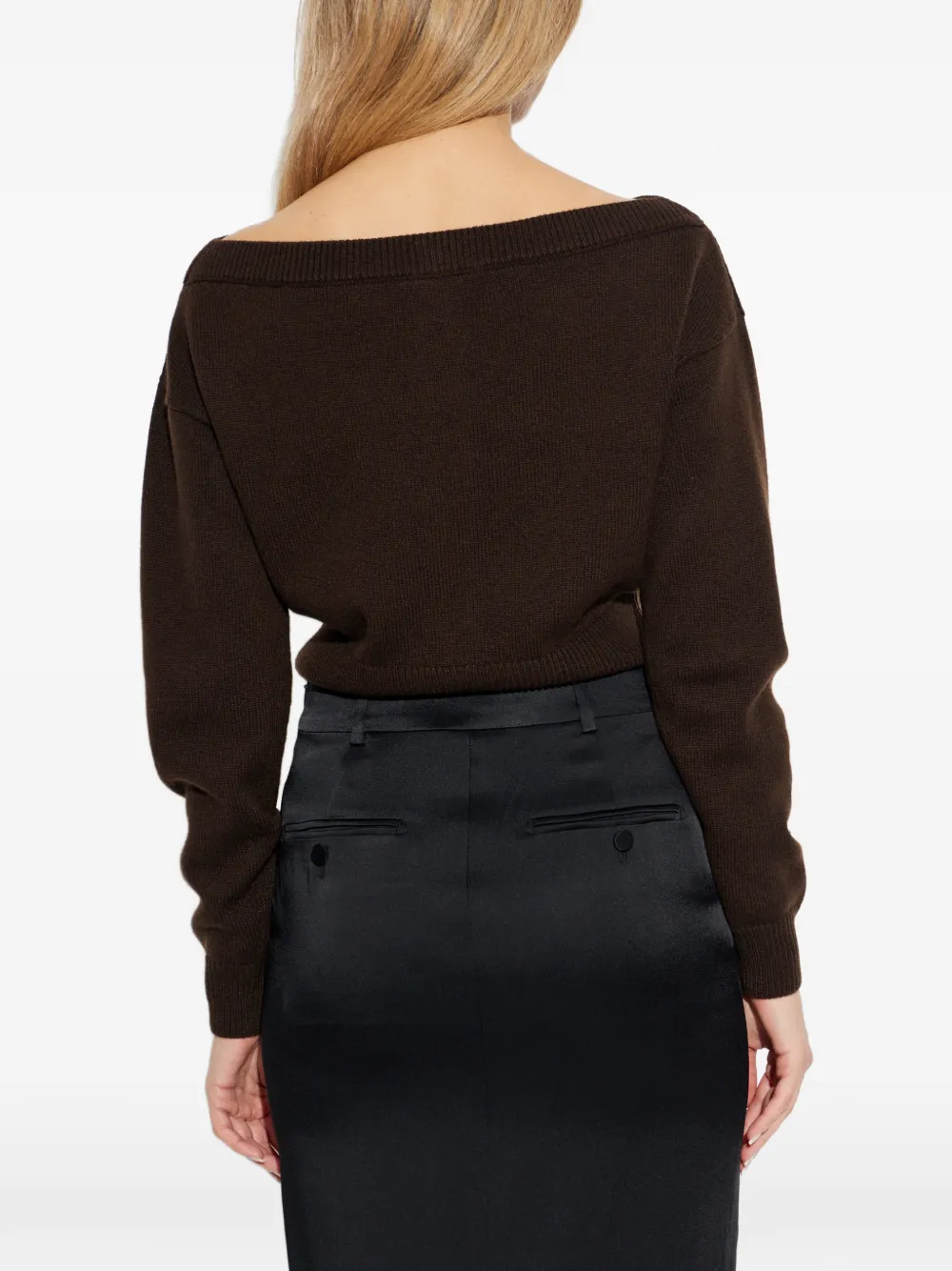 TOM FORD Vest met boothals Bruin