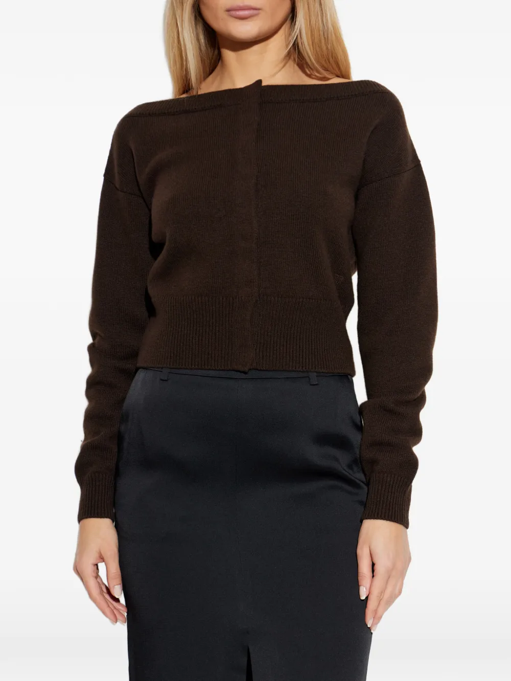 TOM FORD Vest met boothals Bruin