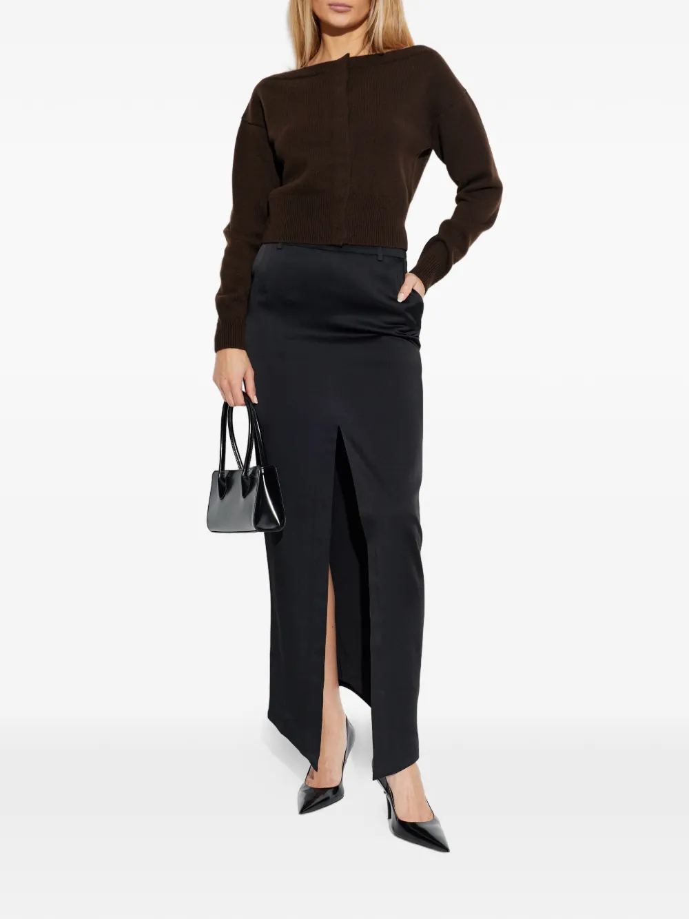 TOM FORD Vest met boothals Bruin