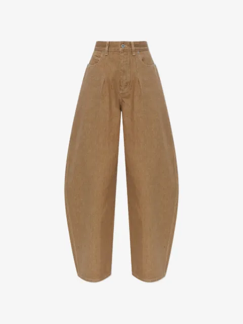Jacquemus pleat-detail wide-leg denim jeans