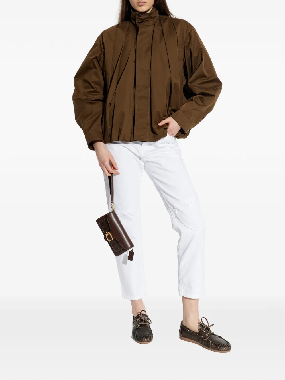 Moschino heart frayed jeans - Wit