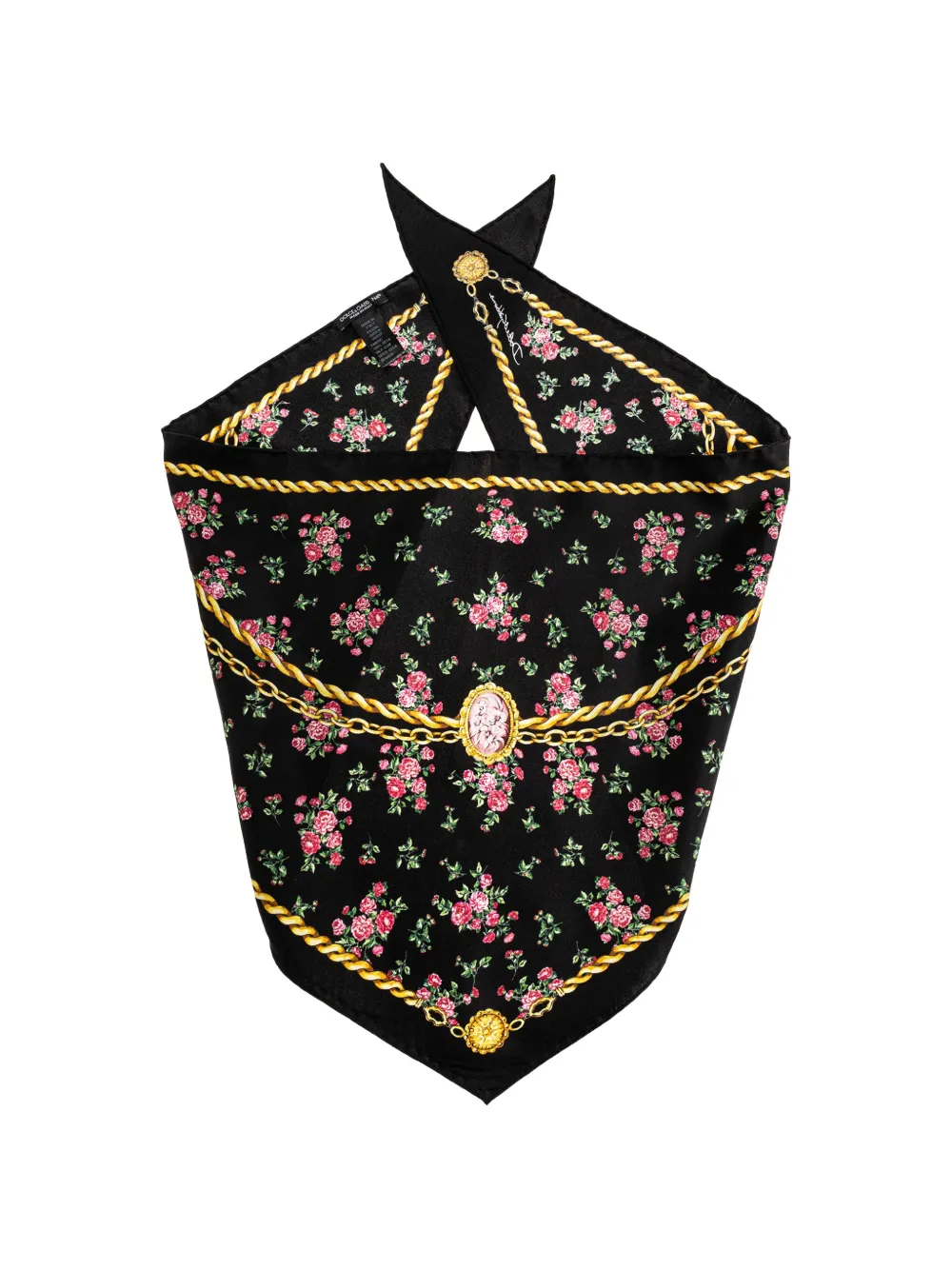 Dolce & Gabbana floral scarf - Nero