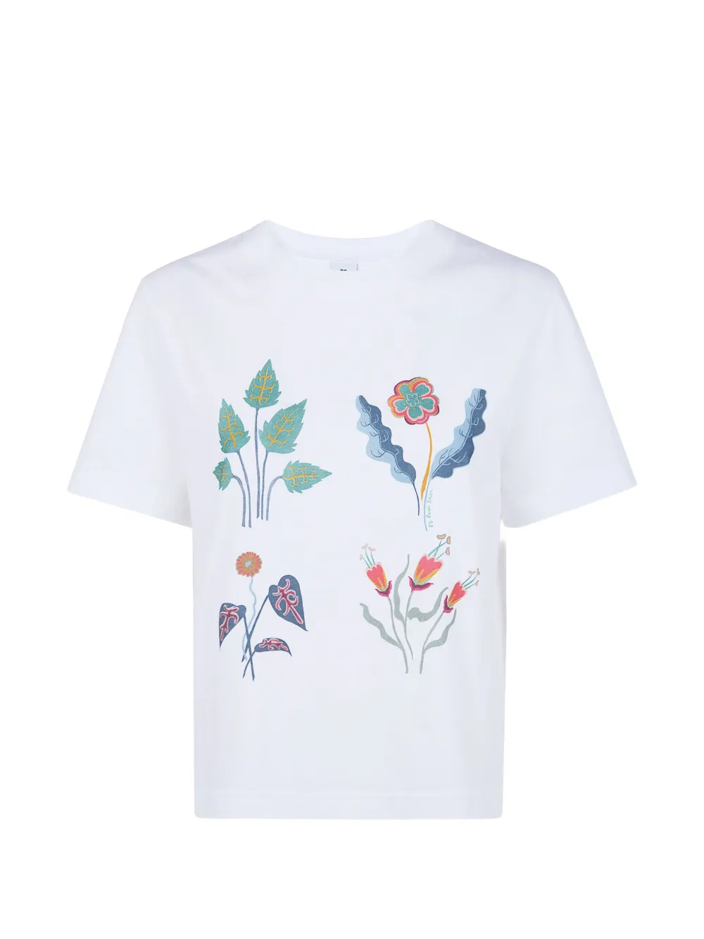 Paul Smith floral-print T-shirt - Weiß