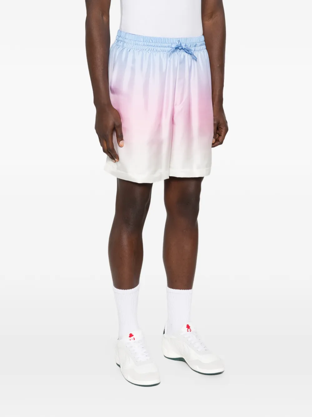 Casablanca Shorts met kleurverloop en grafische print Roze