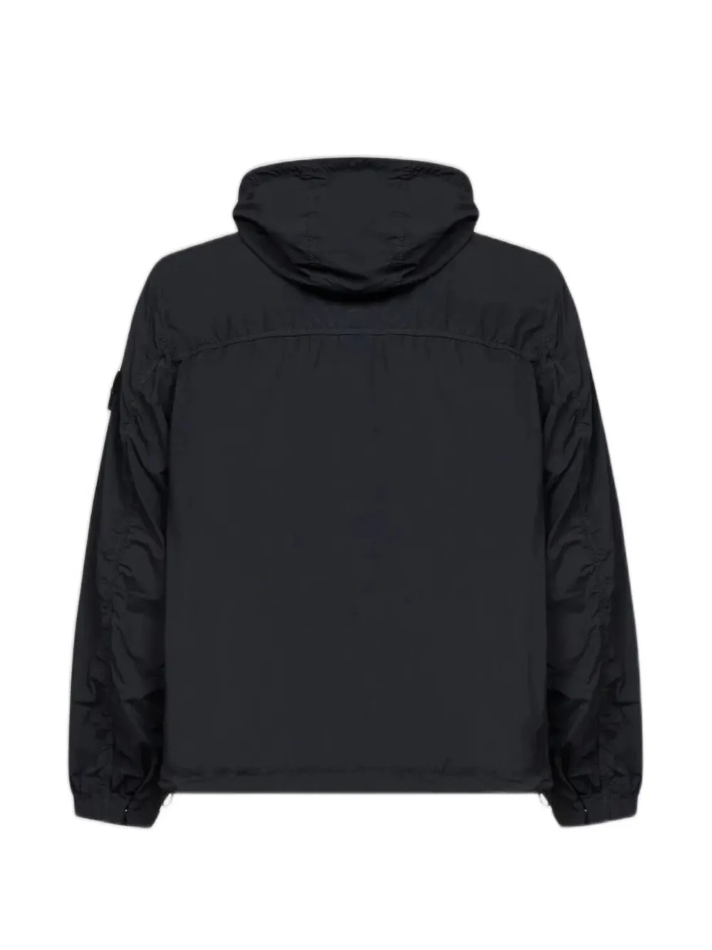 Stone Island 4100112 nylon Smerigliato-TC parka met capuchon Zwart