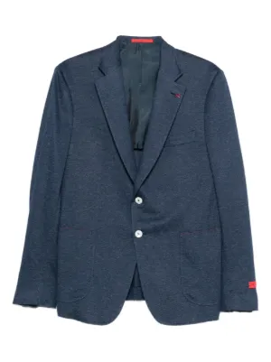 Isaia パッチポケット ジャケット | ブルー | FARFETCH JP