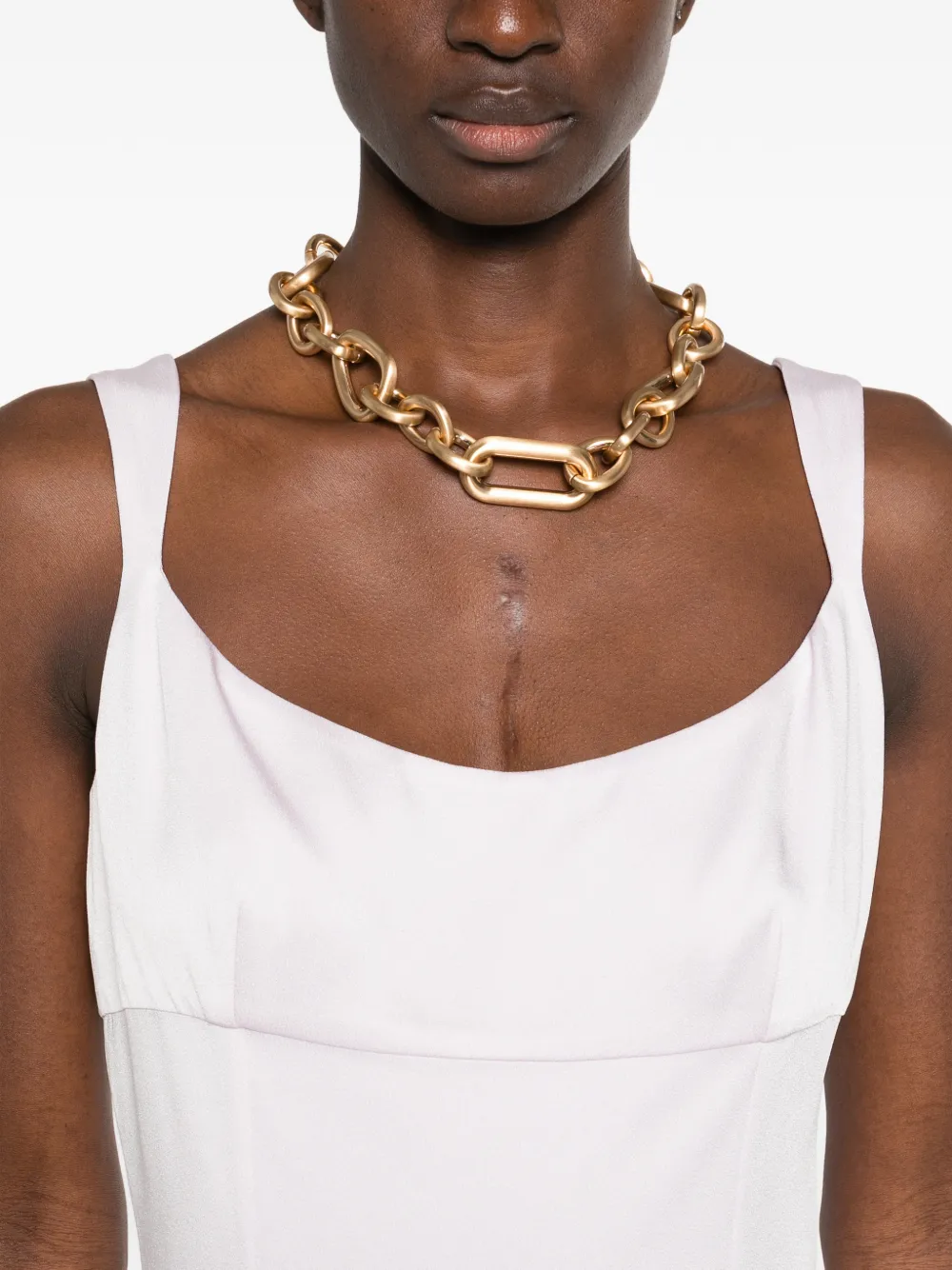 Alexander McQueen Maxi-jurk met diepe hals Roze