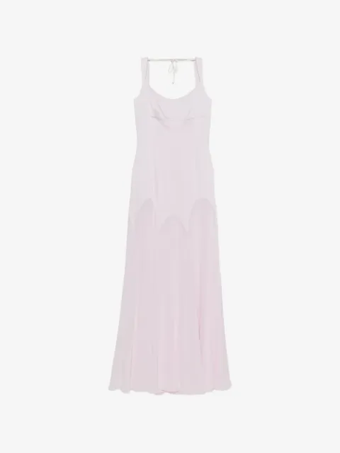 Alexander McQueen vestido largo con cuello redondo