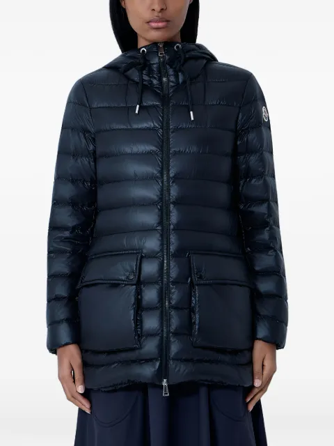 Moncler quiltet jakke med hætte